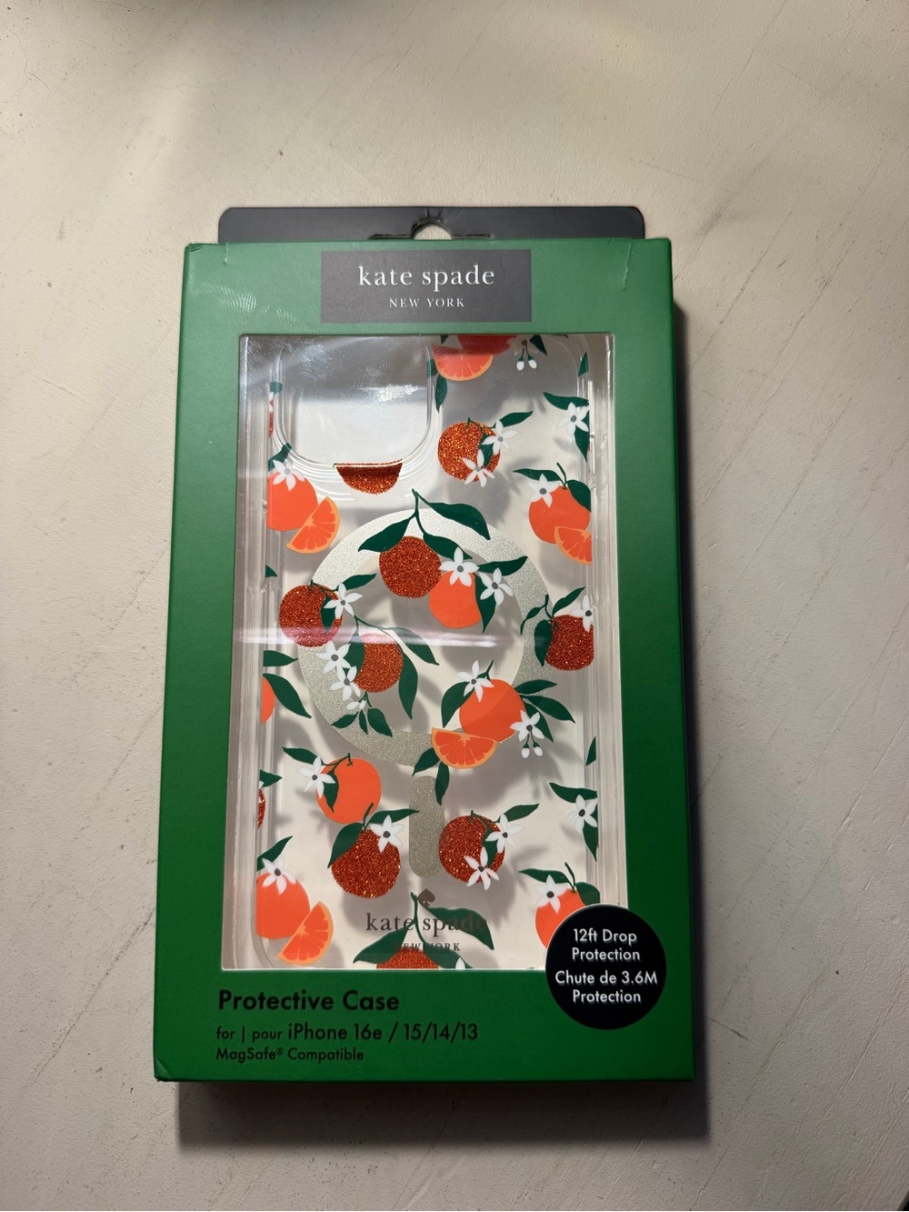 Kate Spade New York Protective Case MagSafe Compatible for iPhone 16e/15/14/13